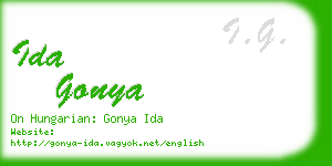 ida gonya business card